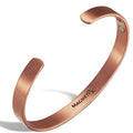MagnetRX® Magnetic Copper Bracelet Cuff – Elegant Pure Copper Bangle – Unisex Magnetic Copper Bracelets for Men & Women (Large)
