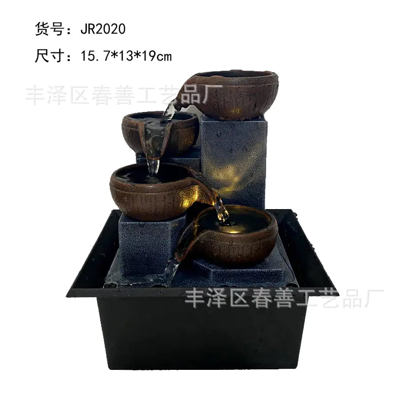 Home Decor Desktop Fountain for Office Feng Shui