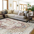 YOUFORTONG Washable 8x10 Area Rugs: Rugs for Living Room Ultra Soft Carpet for Bedroom Waterproof Rug Non Slip Rugs for Hardwood Floors (Red 8x10)