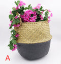 Handcrafted Woven Seagrass Basket and Planter