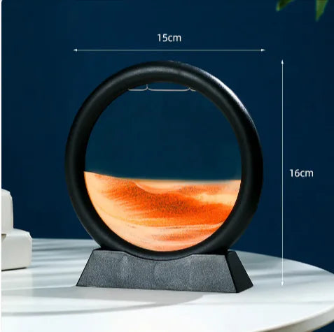 Round Quicksand Motion Art Decor