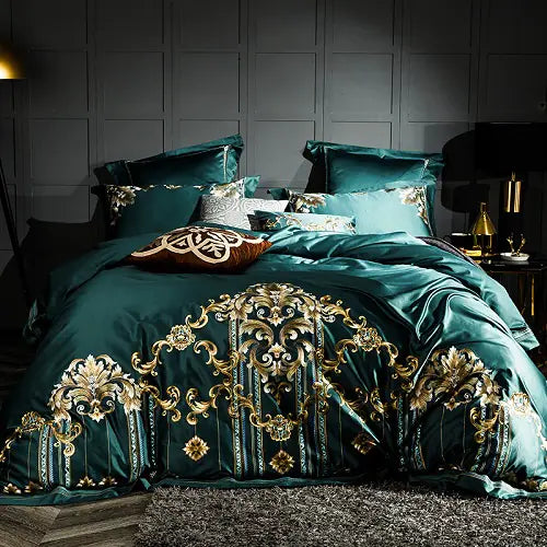 100S Egyptian Cotton 500TC Embroidered Bedding Set