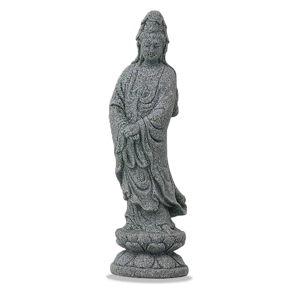 livelyfish Asian Aquarium Buddha Statue Fish Tank Meditating Budda Figures Feng Shui Sculpture Ornaments for Fish Tank Aquarium Fairy Garden Decor A