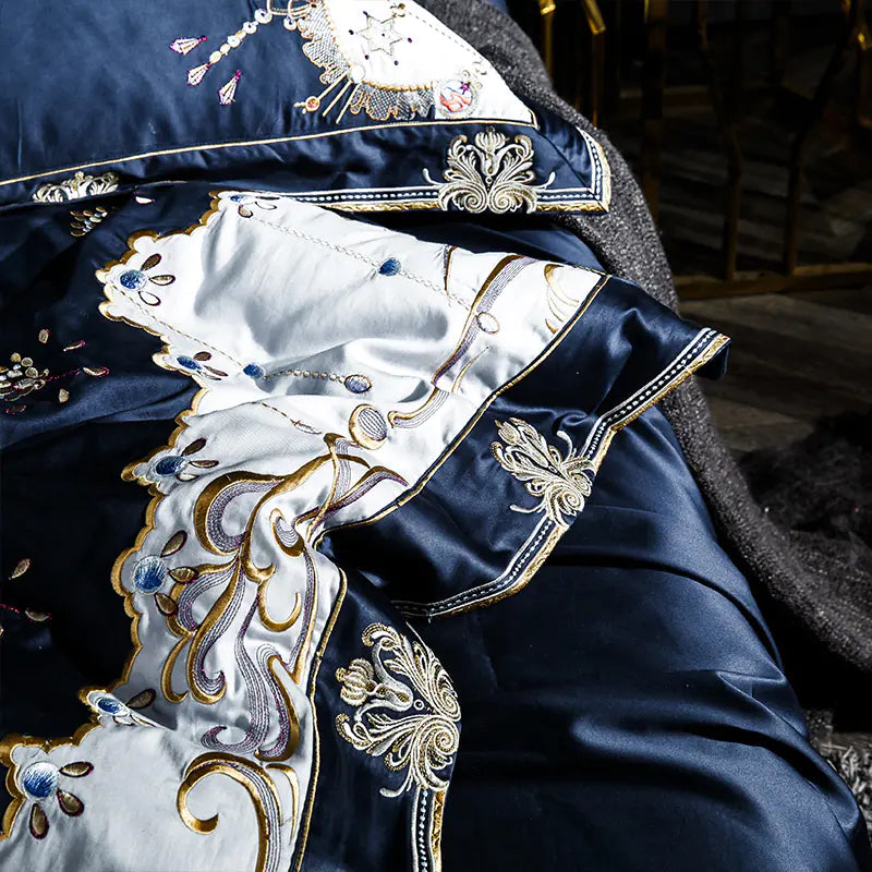 100S Egyptian Cotton 500TC Embroidered Bedding Set