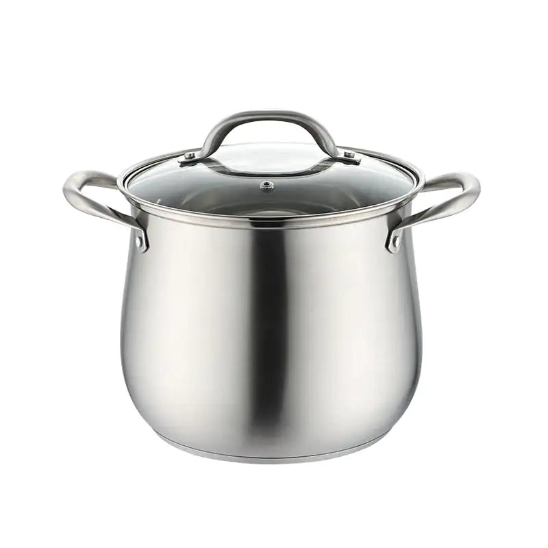 Extra-High 304 Stainless Steel Soup Pot, 2.5-9L