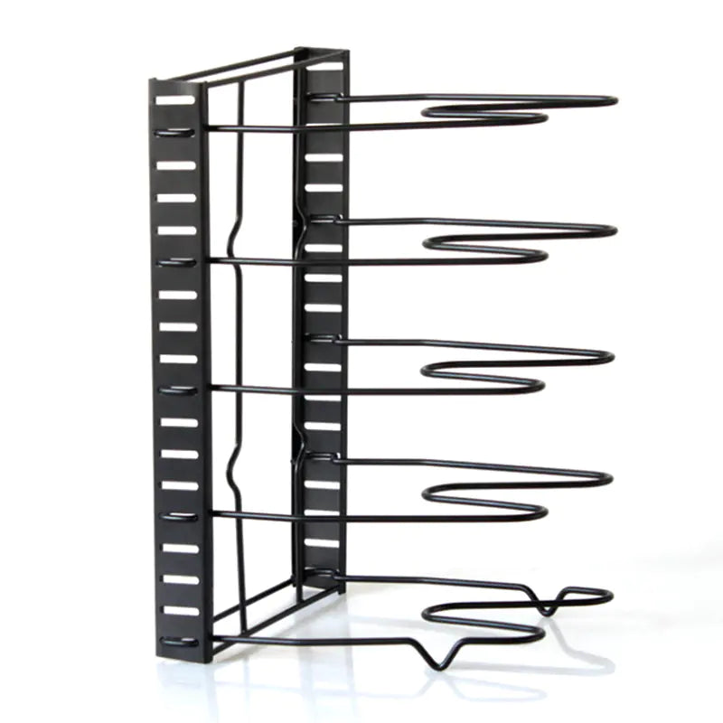 Multi-Layer Kitchen Floor Storage Rack for Pots and Boards