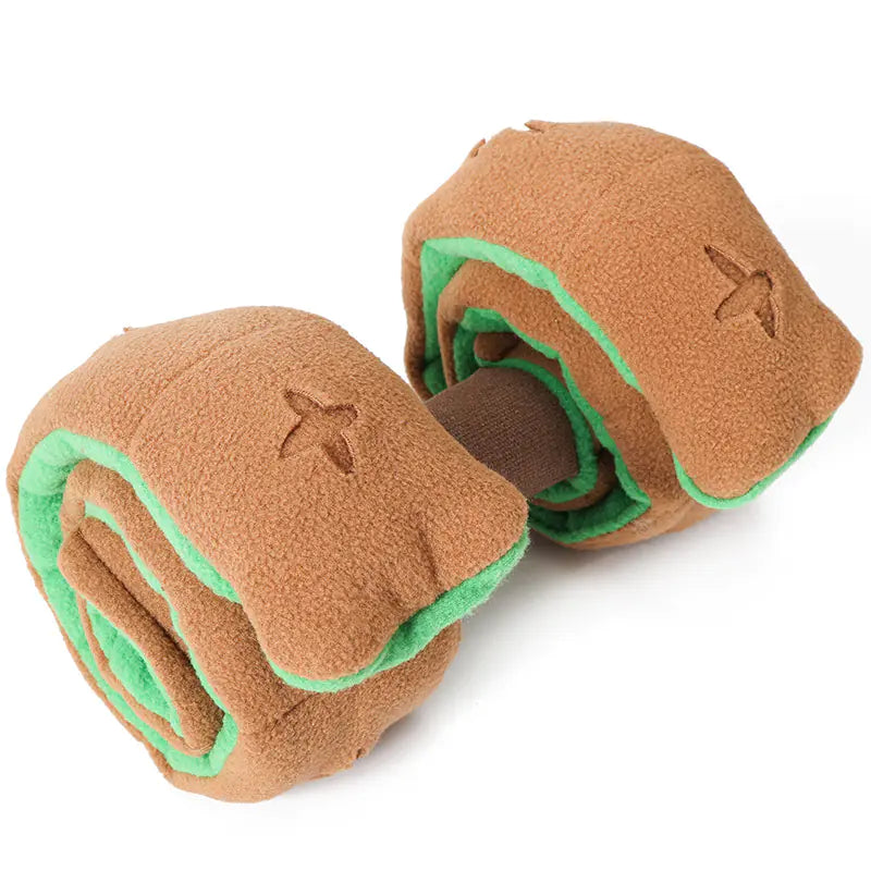 Short Pet Dog Dumbbell Toy for Interactive Play